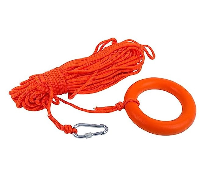 Floating Rescue Lifeline with Bracket and carabiner