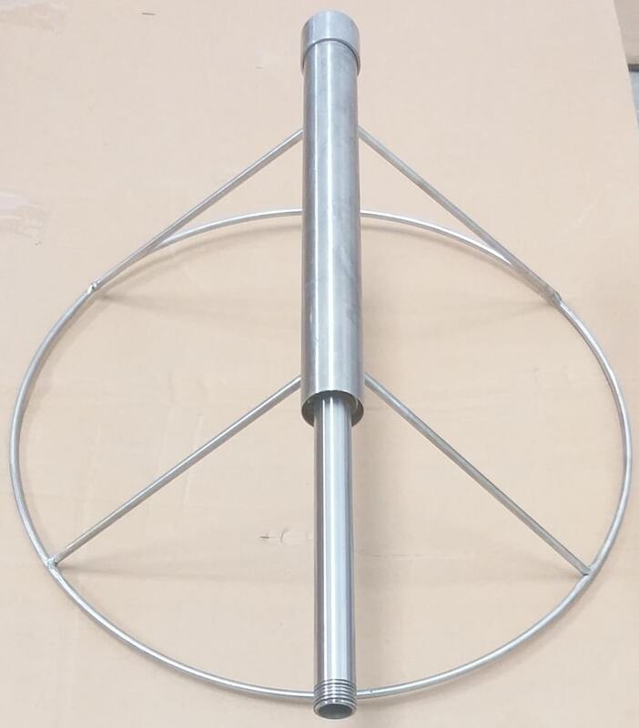 a windsock frame made by galvanized steel